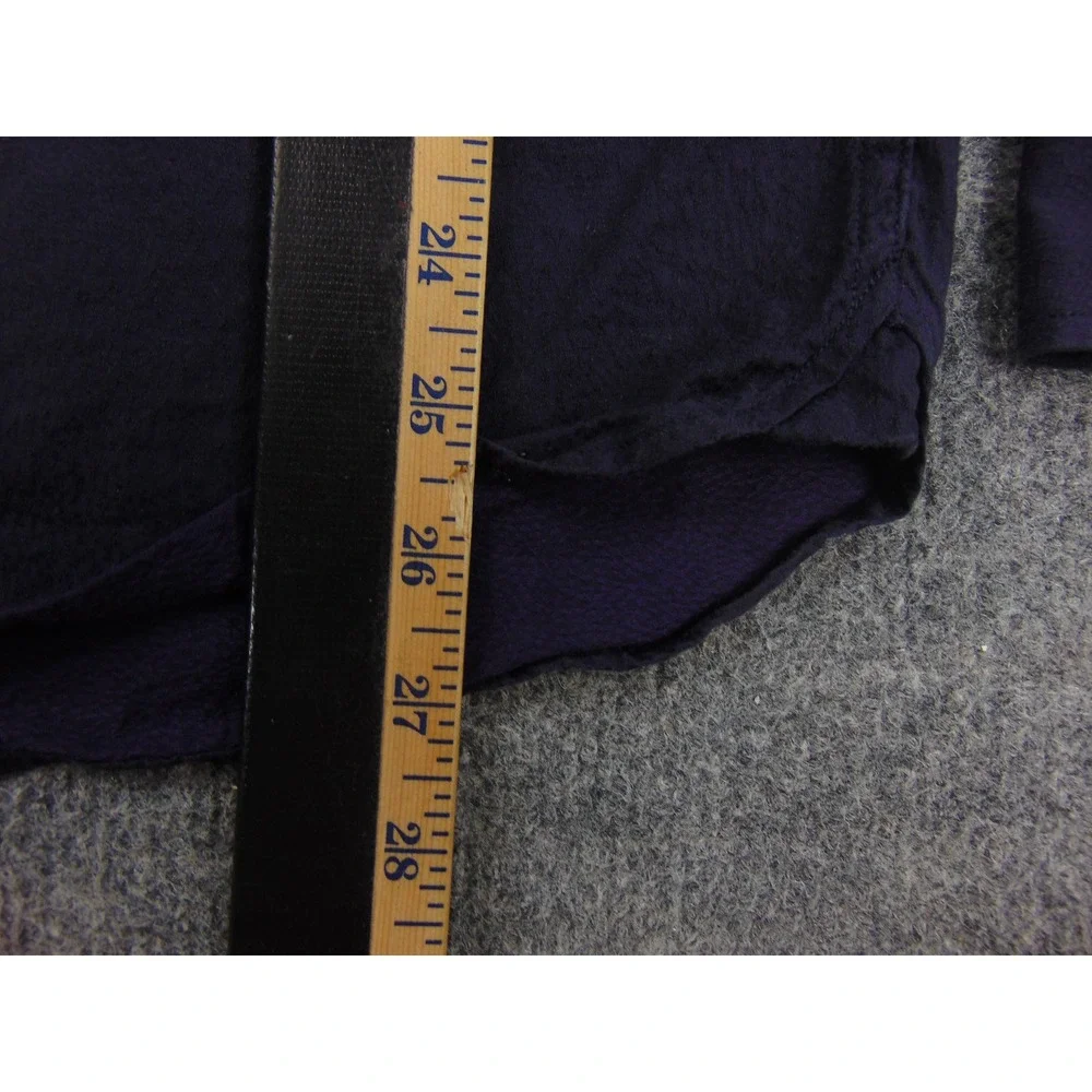 Neiman Marcus Shirt Mens Large Navy Blue Button Down Long Sleeve Cotton Dress‎